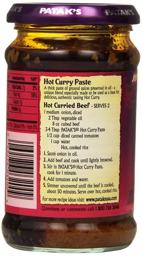 Vista 4 de Pasta de curry Pataks extra caliente (10 oz)