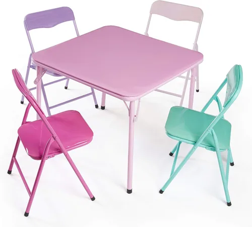 Vista 8 de Heritage Kids Juego de muebles para niños pequeños Juego de sillas de actividades para niños, muebles de sala de juegos, aprendizaje preescolar