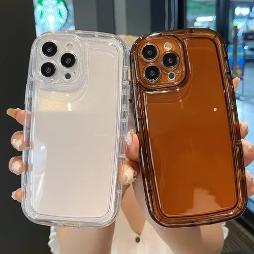 Vista 4 de Funda transparente, compatible con iPhone 13 Pro Max, funda protectora de silicona, delgada, a prueba de golpes, flexible, para mujeres y niñas