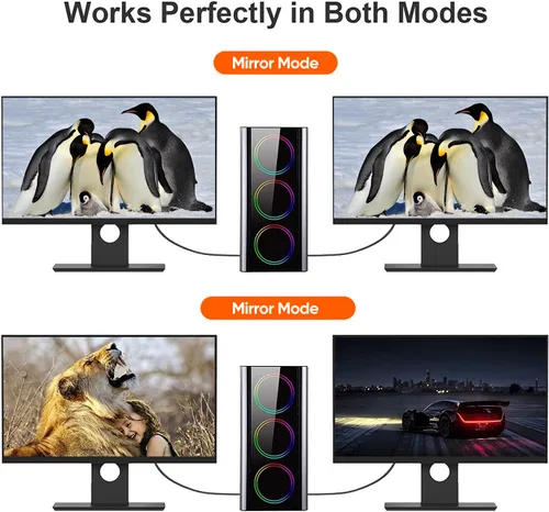 Vista 5 de CableCreation Cable DisplayPort de 3 pies, cable DP 1.2 [4K @60Hz, 2K @165Hz, 2K @144Hz], cable DisplayPort trenzado de nailon a DisplayPort macho a