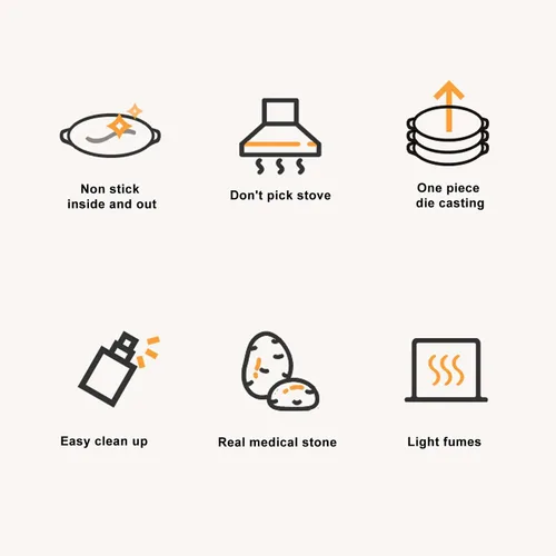 Vista 7 de Comales para tortillas, placa de barbacoa, parrilla coreana de barbacoa antiadherente circular sartén, aleación de aluminio Comales para tortillas