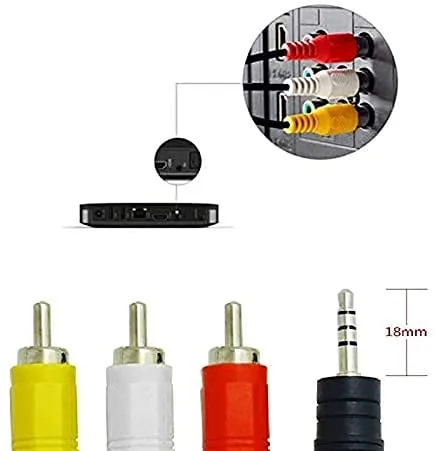 Vista 7 de MaxLLTo Cable de TV 3RCA AV A/V para Canon GL1 MiniDV / GL2 MiniDV / HV10 / HV40
