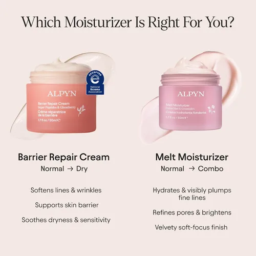Vista 7 de Alpyn Super Peptide & Ghostberry Hidratante para reparación de eczema, barrera y arrugas Calma y calma contra el enrojecimiento y la irritación