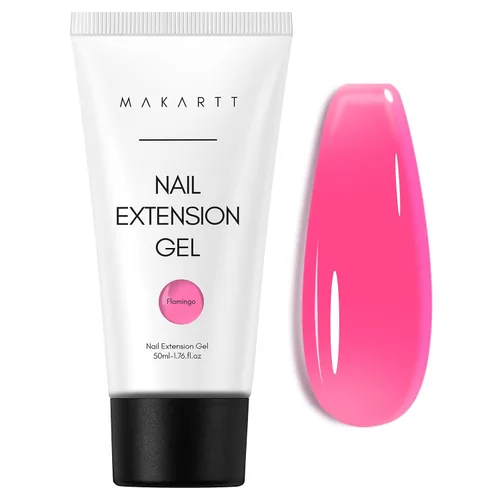 Vista 20 de Makartt Gel de uñas de poligel 50ml, gel constructor para uñas sin hema, rosa y marrón, fortalecedor multifuncional para extensión de uñas, gel duro