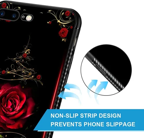 Vista 5 de ZHEGAILIAN Funda compatible con iPhone SE 2022, diseño de patrón de policarbonato duro, funda protectora de TPU suave antideslizante para iPhone SE