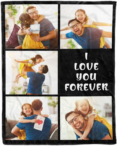 Vista 11 de D-Story Manta de fotos personalizada, manta de foto personalizada para disfraz, primera manta de microforro polar ultra suave, manta de cama de 40 x
