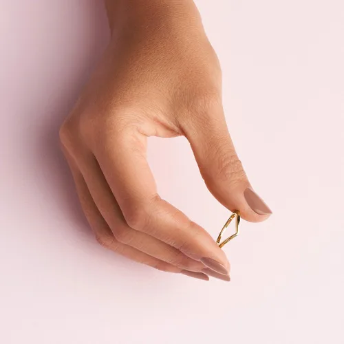 Vista 4 de PANDORA Joyería pulida brillante Wishbone Shine Ring, Metal, no aplica