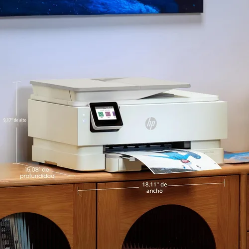 Vista 6 de HP Envy Photo 7975 Impresora fotográfica inalámbrica de inyección de tinta a color, imprimir, escanear, copiar, fácil configuración, impresión