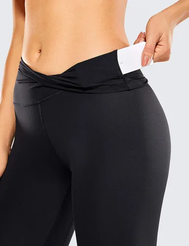Vista 3 de CRZ YOGA Pantalones de yoga para mujer con sensación desnuda de 25 pulgadas, leggings de entrenamiento de cintura alta 78
