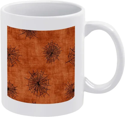 Vista 13 de Taza de cerámica de calabaza con telarañas, taza de viaje para papá, regalo único para el día del padre, marido, hombres, él