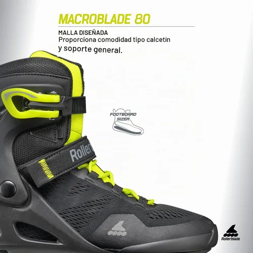 Vista 3 de Rollerblade Macroblade 80 - Patines en línea para hombre y adulto, patines en línea de rendimiento