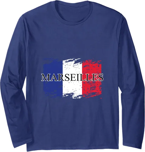 Vista 5 de French-Republic French France Family Trips I Marseilles Long Sleeve T-Shirt