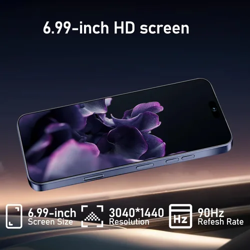 Vista 3 de Unlocked 16PROMA X Smartphone: 6.99" HD+ Display, 7000mAh Long-Lasting Battery, 12GB+512GB Massive Storage, 108MP AI Camera, High Performance