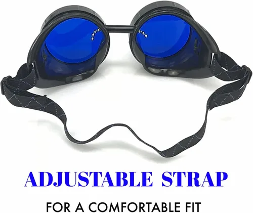 Vista 6 de UMBRELLALABORATORY Steampunk Mad Scientist Goggles Rave Glasses disfraz gafas de protección ocular estilo de soldadura