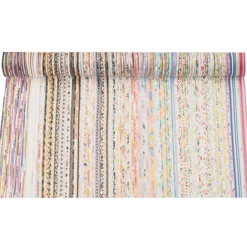 Vista 2 de Extra - Juego de cinta Washi extra delgada, patrones aleatorios, 80 rollos + paquete de lámina dorada, cinta decorativa para enmascarar súper