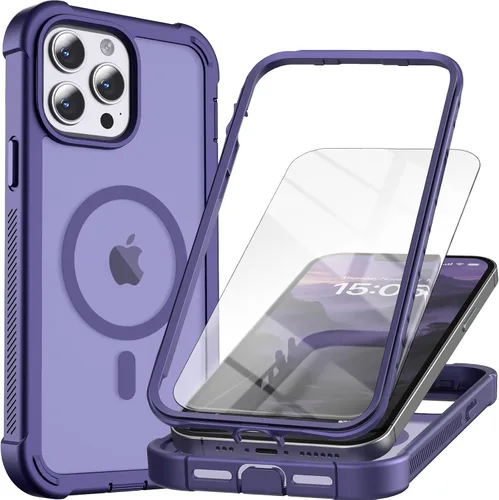 Vista 39 de Funda magnética para iPhone SE 3ª y 2ª [protector de pantalla] [compatible con MagSafe] [protección contra caídas de grado militar]