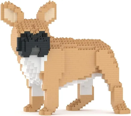 Vista 9 de JEKCA Bulldog francés 03S-M03 Bloques de construcción de plástico para perros Edad 14+