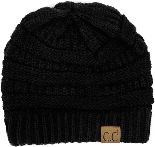 Vista 609 de C.C Trendy Warm Chunky Soft Stretch Cable Knit Beanie