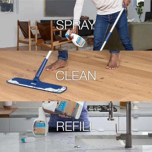 Vista 8 de Bona PowerPlus - Spray limpiador profundo para pisos de madera dura