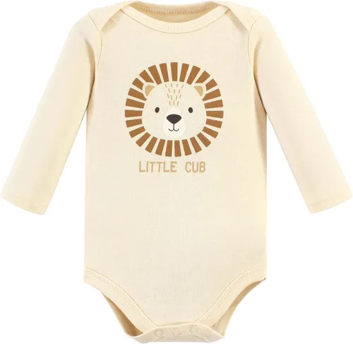 Vista 110 de Hudson Baby Body unisex de algodón de manga larga para bebé, leopardo rosa rojo