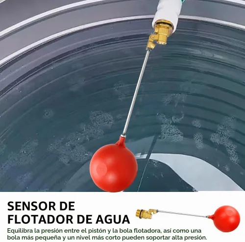 Vista 3 de Válvula de flotador de 1/2 pulgada para el tanque de agua
