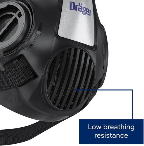Vista 3 de Dräger X-plore 3500 Máscara respiradora de media cara, aprobada por NIOSH