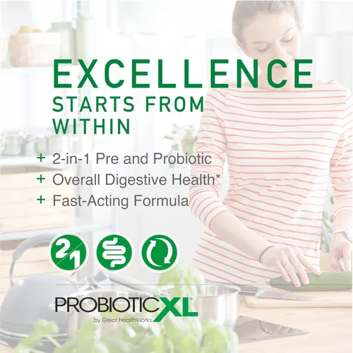 Vista 6 de OmegaXL Potente suplemento de apoyo para articulaciones y músculos (60 unidades) y Probiótico XL - PreforPro, DE111, estable en estante - Promueve