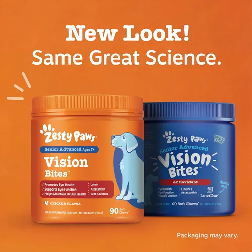 Vista 6 de Zesty Paws Suplemento ocular para perros - Apoyo de la visión con antioxidantes y ácidos grasos Omega 3 - 90 masticables