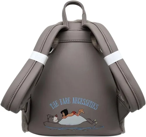 Vista 4 de Loungefly Jungle Book Baloo Bear Cosplay - Bolso de hombro con doble correa, Gris