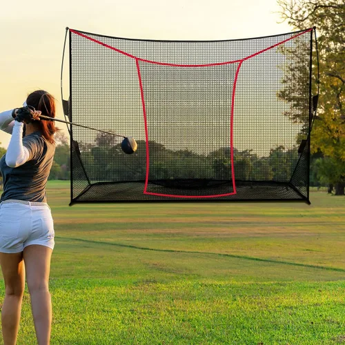 Vista 6 de Simgoing Accesorio extensor de red de golf para práctica de golf para 7 o 10 pies, redes de golf, béisbol, sóftbol, alto impacto, astillado