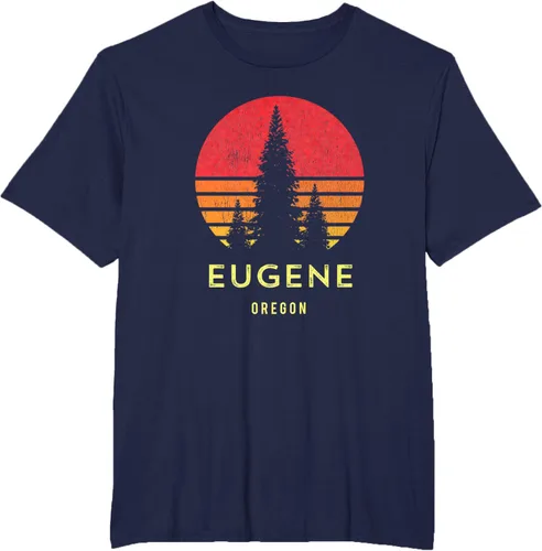 Vista 51 de Camiseta Eugene Oregon, Negro, S