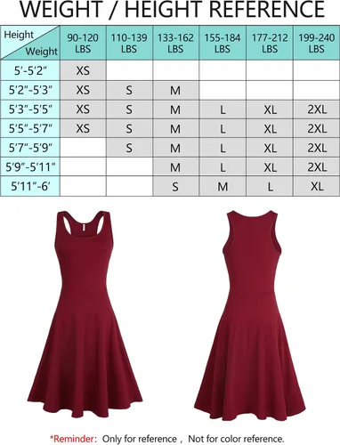 Vista 5 de Vestido Missufe sin mangas, con espalda cruzada, informal, liso, acampanado, para mujer