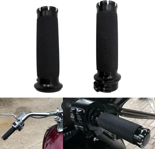 Vista 6 de 1 par de empuñaduras de motocicleta de 1 pulgada para Harley Davidson Sportster 883 Super Low XL883L 2011-2014, 2016