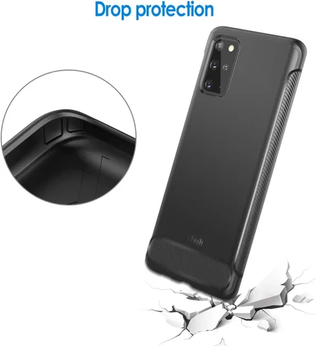 Vista 5 de JETech Funda delgada para Samsung Galaxy S20 Plus, color negro
