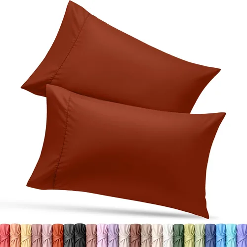 Vista 41 de Utopia Bedding - Juego de 2 fundas de almohada tamaño estándar, con cierre de sobre, tela de microfibra cepillada suave, resistentes al encogimiento