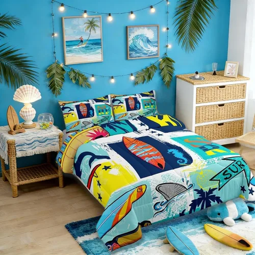 Vista 14 de Castle Fairy - Juego de funda de edredón con bandera estadounidense tamaño King, ropa de cama para niñas y adolescentes, funda de edredón con Multi