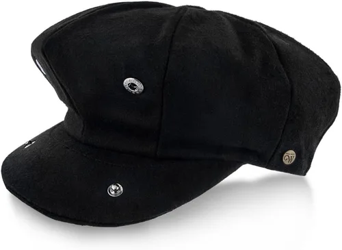 Vista 5 de Shelby - Gorra de 8 paneles de mezcla de lana, Negro