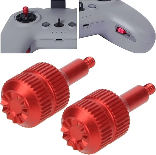 Vista 5 de FPV - Joysticks para control de drones, control de aluminio, 2 unidades, cómodas y almacenables para protector de palanca de mando de metal