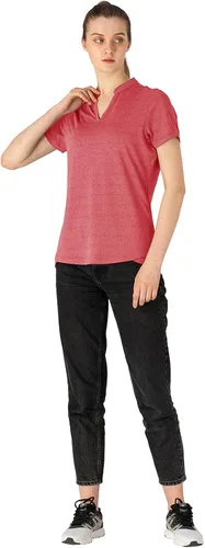 Vista 5 de YSENTO Camisetas polo de golf de ajuste seco para mujer manga corta cuello en V sin cuello camisetas deportivas