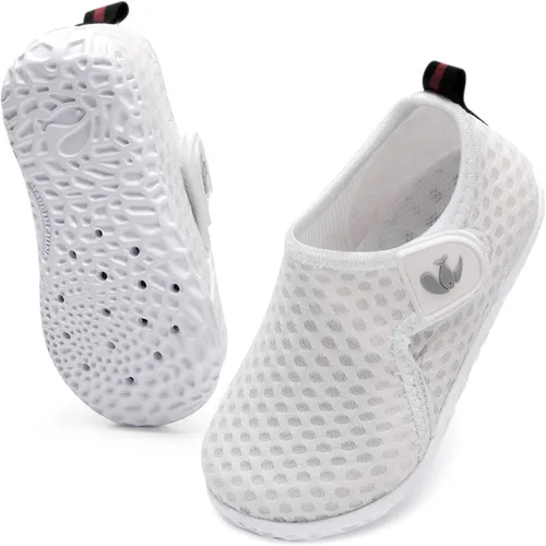 Vista 2 de JIASUQI Zapatos de agua para bebés, niños y niñas, para natación, piscina, playa, caminar, zapatos deportivos