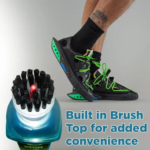 Vista 3 de Tight Wipes Limpiador de zapatos deportivos ajustados (parte superior con cepillo integrado) para todos los zapatos y tenis. Elimina la suciedad