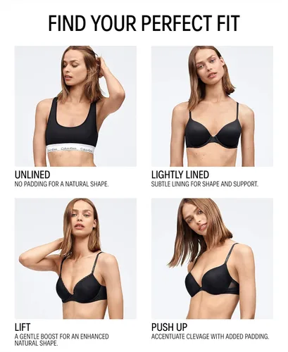 Vista 7 de Calvin Klein Brasier tipo bralette con cuello en V y sin costuras invisibles para mujer, Negro