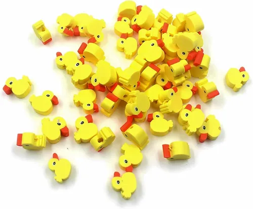 Vista 30 de 100 piezas de cuentas de arcilla polimérica Heishi espaciadoras mixtas, suministros para hacer pulseras, pendientes, collares de bricolaje, Bandera
