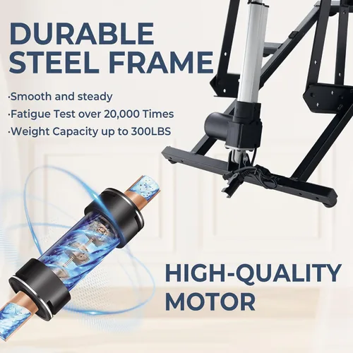 Vista 7 de Silla reclinable eléctrica para personas mayores con puerto USB, silla reclinable de masaje eléctrica con calor para adultos mayores, color azul