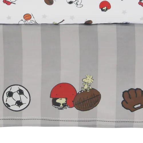 Vista 4 de Bedtime Originals Snoopy - Juego de ropa de cama (3 piezas), color azul