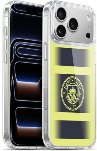 Vista 175 de Head Case Designs Funda de gel con licencia oficial del Manchester City Man City FC Away 2022/23 [protección de grado militar] compatible con Apple