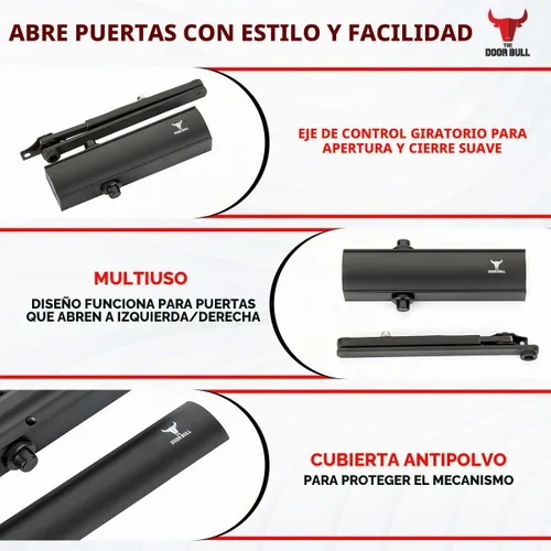 Vista 5 de The Door Bull Cierrapuertas de grado comercial/residencial