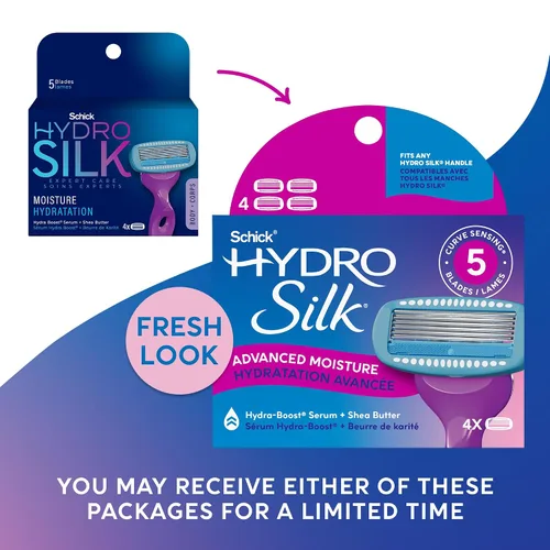 Vista 2 de Schick Hydro Silk - Recambios de cuchillas hidratantes para mujer con colgador de ducha, 4