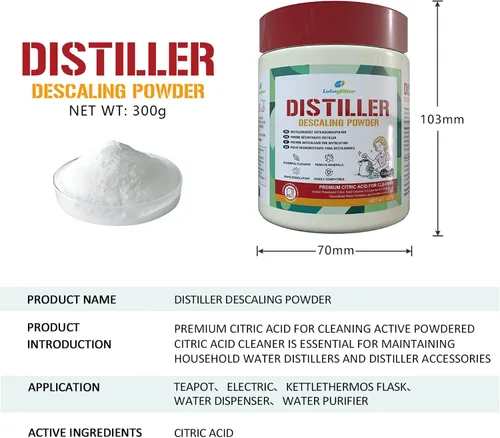 Vista 5 de Destilador Descalcificador 10.58 oz Limpiador de Ácido Cítrico