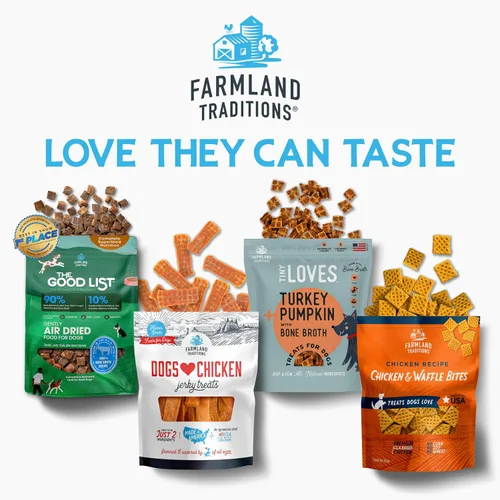 Vista 8 de Farmland Traditions Tiny Loves Premios de Entrenamiento de Cecina para Perros con Caldo de Huesos (Carne de Res, 32 oz.)